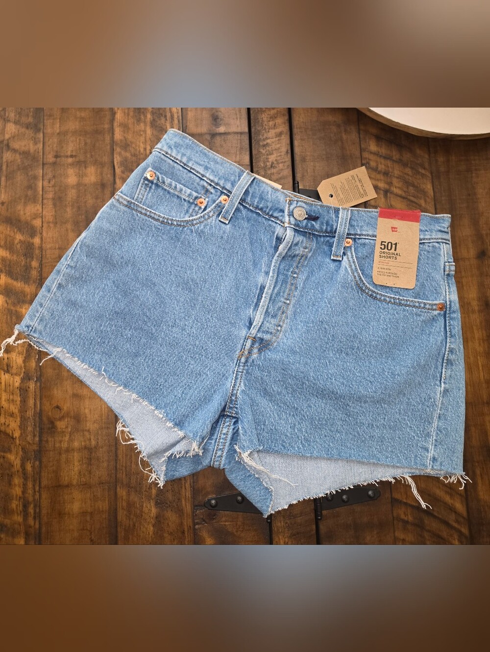 Levi's 501 High-Rise Denim Cutoff Shorts Size 29